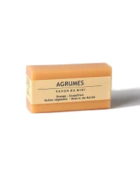 Hand- & Duschseife mit Bio-Karité-Butter vegan - Agrumes - mit Verpackung