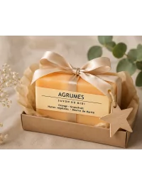 Hand- & Duschseife mit Bio-Karité-Butter vegan - Agrumes - als Geschenk