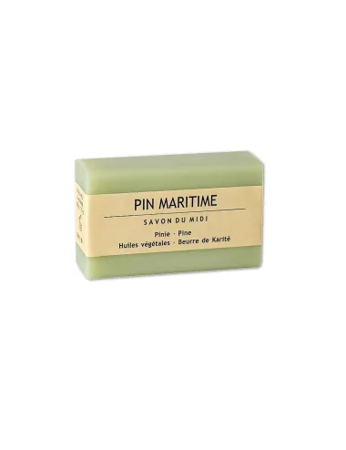 Bio-Seife Hand- & Duschseife mit Karité-Butter vegan - Pin Maritime - mit Verpackung