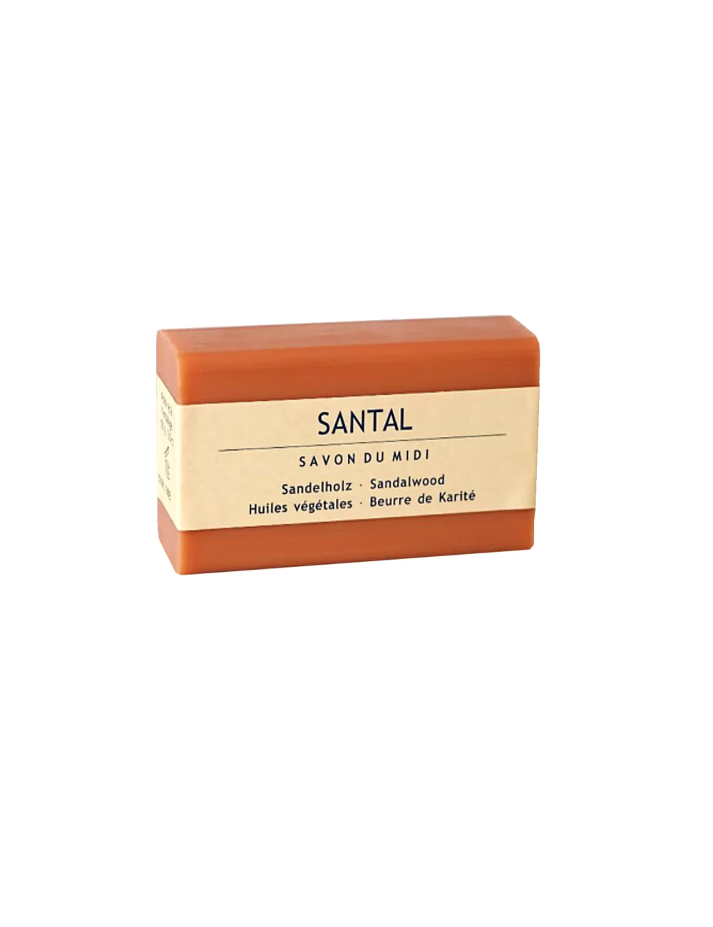 Hand- & Duschseife mit Bio-Karité-Butter vegan - Sandelholz - mit Verpackung Hand- & Duschseife mit Bio-Karité-Butter vegan - Sandelholz - mit Verpackung
