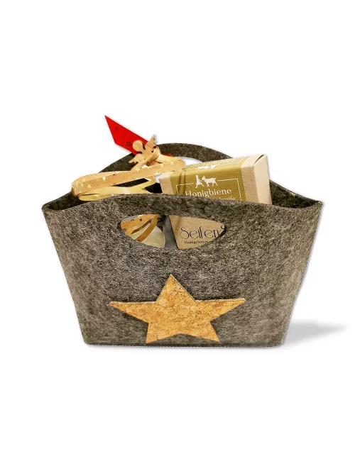 Geschenkset Weihnachten 2x Naturseife & 1x Holzunterleger - Illustration alle Produkte
