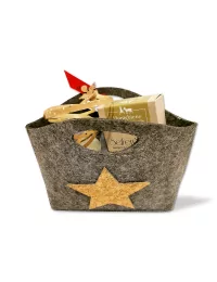 Geschenkset Weihnachten 2x Naturseife & 1x Holzunterleger - Illustration Set gross
