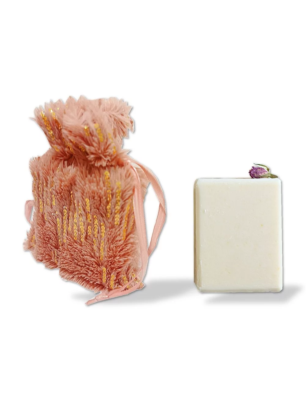 Geschenkset Weihnachten Naturseife & Säckli - Pink mit Seife und Säckli Geschenkset Weihnachten Naturseife & Säckli - Pink mit Seife und Säckli