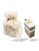 Geschenkset Weihnachten Naturseife & Säckli - Gold - Illustration Seife & Säckli