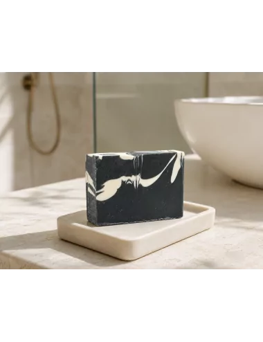 Allrounder - & Reinigungseife Gesicht & Körper mit Kohle - Naturseife Detox Soap - mit Verpackung