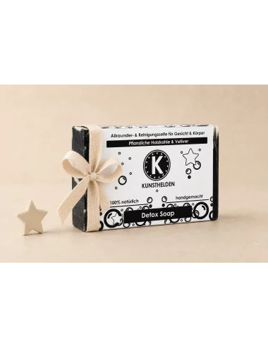 Allrounder - & Reinigungseife Gesicht & Körper mit Kohle - Naturseife Detox Soap - als Geschenk Allrounder - & Reinigungseife Gesicht & Körper mit Kohle - Naturseife Detox Soap - als Geschenk