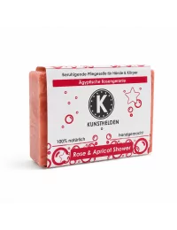 Hand- & Duschseife mit Rosengeranie - Naturseife Rose & Apricot Shower - mit Verpackung