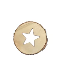 Geschenkset Weihnachten Naturseife & Holzunterlage - Stern - Bild von Holz