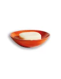 Seifenschale Ton rund klein orange