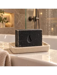 Naturseife Schweiz vegan | basische All-in-One-Seife | handgemachte Seife - Kohle & Holz