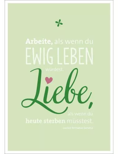 Postkarte & Spruchkarte "Arbeiten"