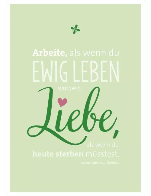 Postkarte & Spruchkarte "Arbeiten"