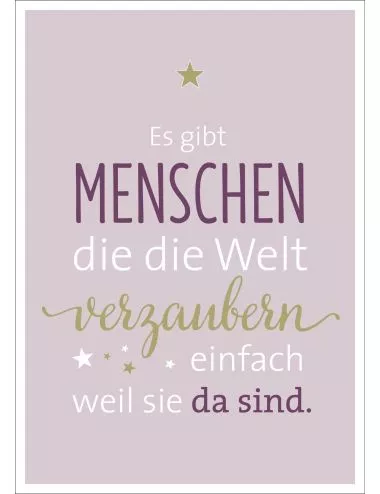 Postkarte & Spruchkarte "Menschen"