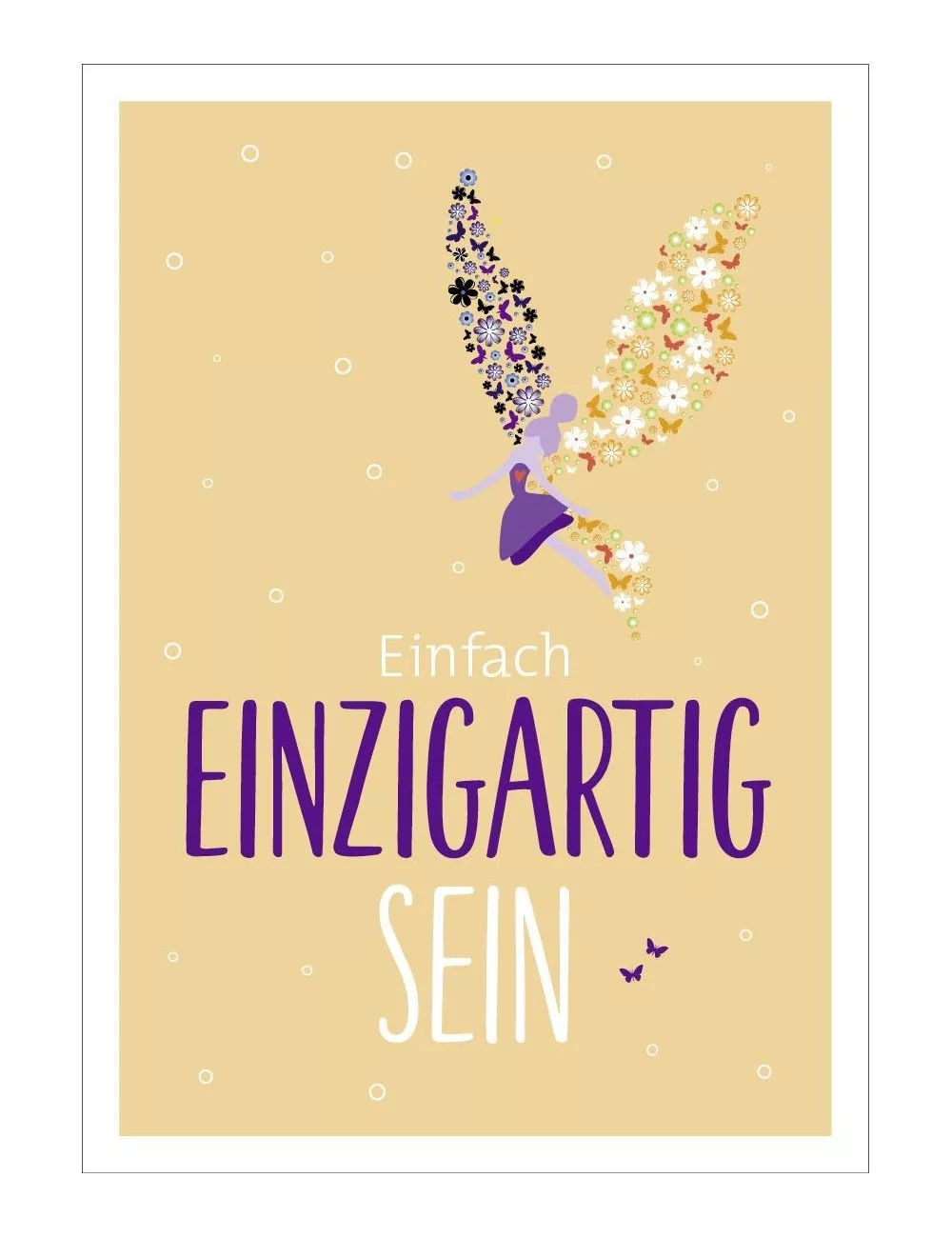 Postkarte & Spruchkarte "Einzigartig"