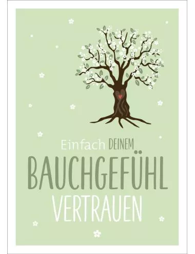 Postkarte & Spruchkarte "Bauchgefühl"