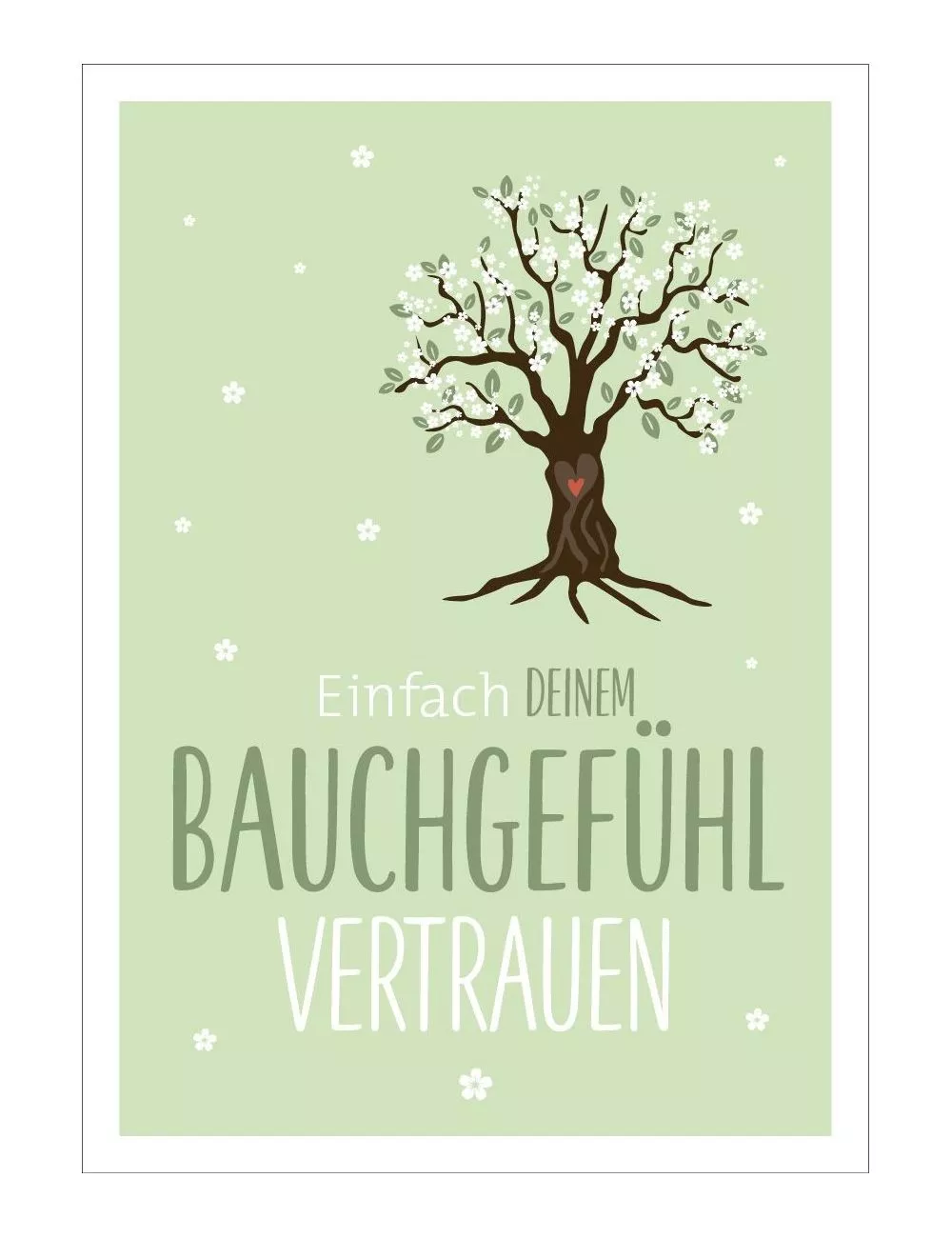 Postkarte & Spruchkarte "Bauchgefühl" Postkarte & Spruchkarte "Bauchgefühl"