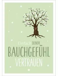 Postkarte & Spruchkarte "Bauchgefühl"