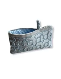 Bag in Bag, Necessaire Sand in aqua Vorderseite